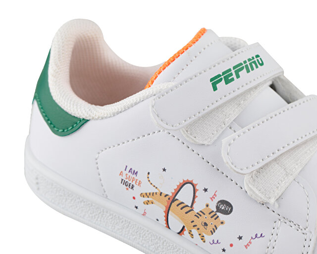 Pepino Ayakkabı Günlük By23 206 Beyaz Yeşil Fosfor Turuncu - Görsel 8