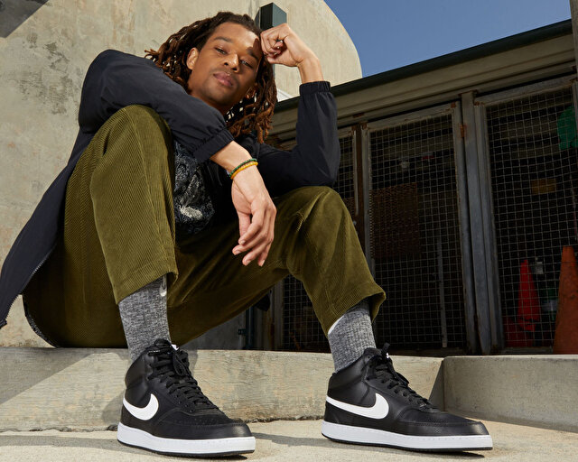 Nike Ayakkabı Günlük Court Vision Mid Next Nature - Görsel 10