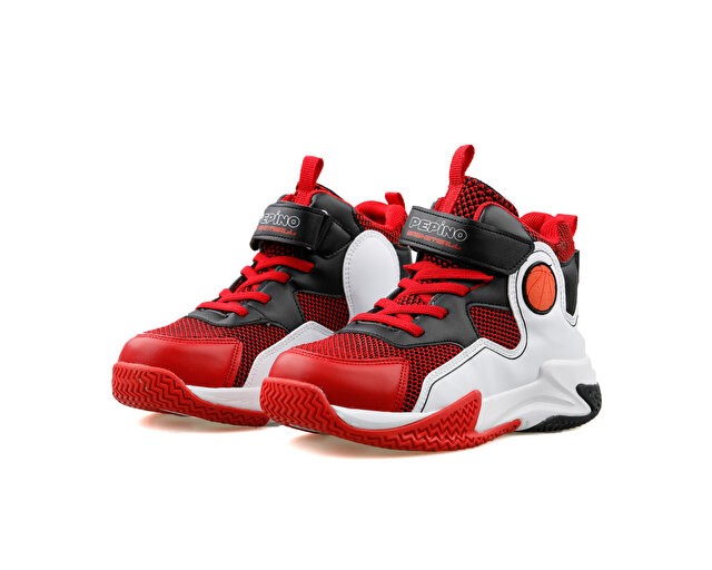 Pepino Basketbol Ayakkabısı Fy24 1656 Kırmızı Beyaz Siyah - Görsel 4