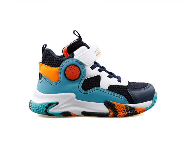 Pepino Basketbol Ayakkabısı Fy24 1656 Lacivert Turkuaz Fosfor Turuncu - Görsel 2