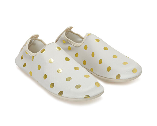 Peluche Ayakkabı Sandaletler GOLD DOT - Görsel 2
