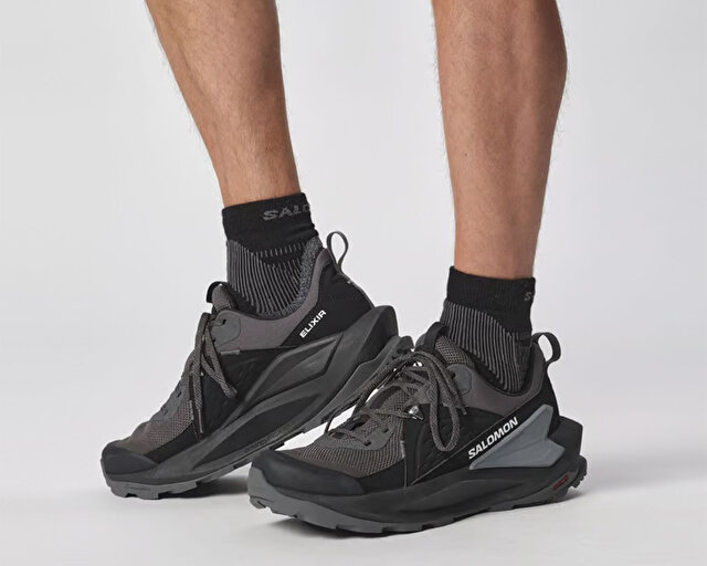 Salomon Salomon Gri Ayakkabısı Trekking Bot ve Ayakkabıları ELIXIR GTX Outdoor Ayakkabı | Korayspor Gri - 11. görsel