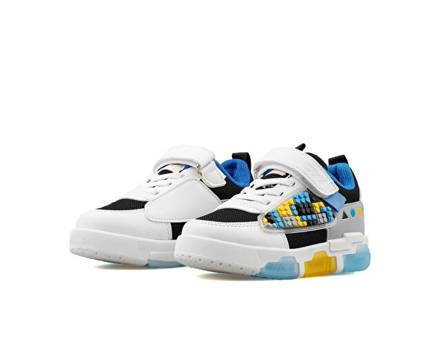 Cool Kids Ayakkabı Günlük LEGOS PATIK SIYAH BEYAZ - Görsel 4