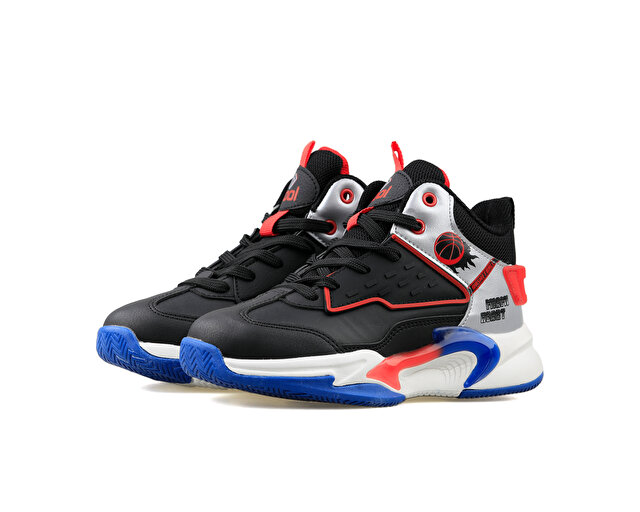 Cool Kids Ayakkabı Basketbol London Flt Siyah Kırmızı - Görsel 4