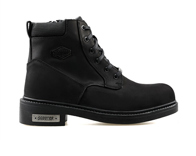 Scooter Ayakkabı Bot Crazy Deri Siyah - Görsel 2