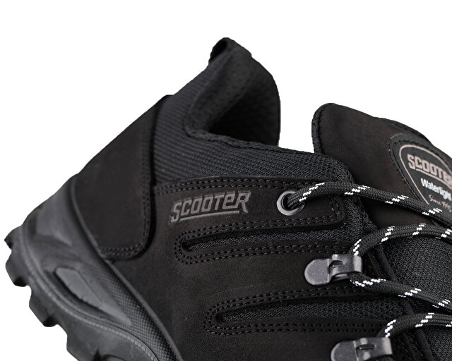 Scooter Ayakkabı Outdoor Ayakkabısı Nubuk Siyah - Görsel 8