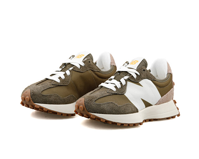 New Balance Ayakkabı Günlük 327 Yeşil Modeli Koleksiyonu - Görsel 4