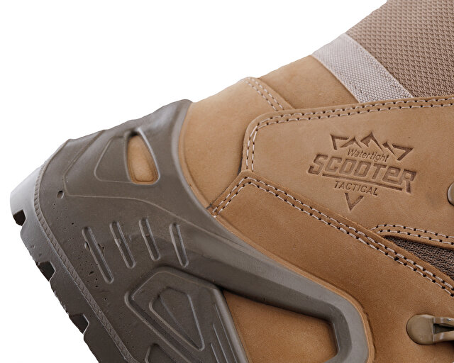 Scooter Ayakkabı Bot Nubuk Deri Bej - Görsel 8