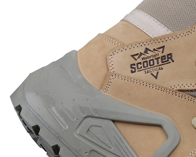 Scooter Ayakkabı Outdoor Ayakkabısı Nubuk Deri Bej - Görsel 8