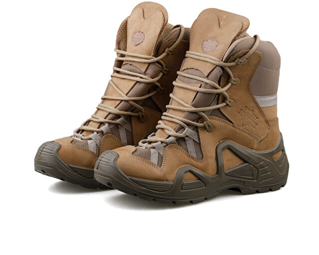 Scooter Kahverengi Scooter Nubuk Ayakkabısı Deri Bej