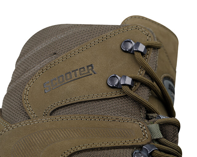 Scooter Ayakkabısı Trekking Bot ve Ayakkabıları Nubuk Haki - Görsel 8