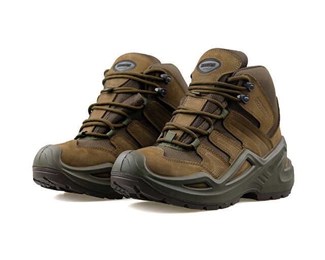 Scooter Ayakkabı Outdoor Ayakkabısı Nubuk Haki - Görsel 4