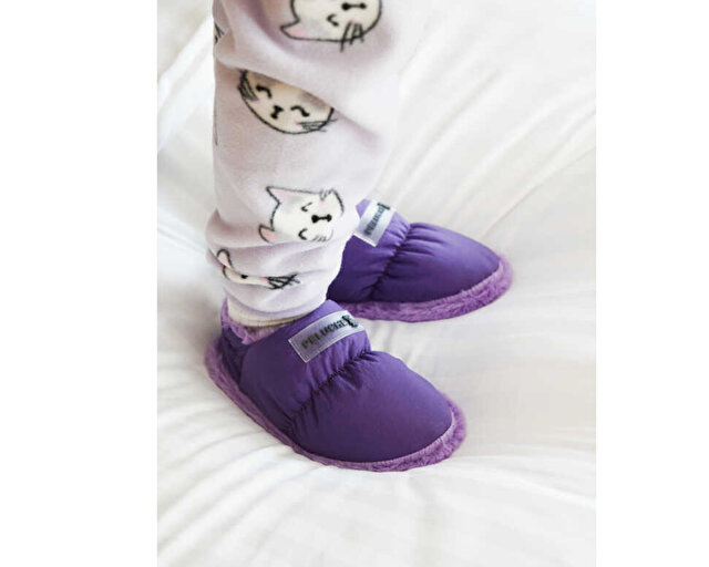 Peluche Ayakkabı Terlik Purple Parachute Child Slipper - Görsel 2