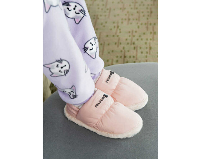 Peluche Ayakkabı Terlik Pink Parachute Child Slipper - Görsel 3