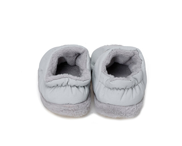 Peluche Ayakkabı Terlik Grey Parachute Women Slipper - Görsel 5