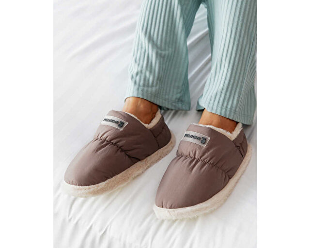 Peluche Ayakkabı Terlik Dark Plum Parachute Women Slipper - Görsel 3