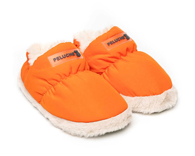 Peluche Ayakkabı Terlik Orange Parachute Women Slipper - Görsel 4