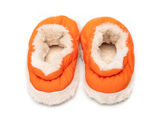 Peluche Ayakkabı Terlik Orange Parachute Women Slipper - Görsel 6