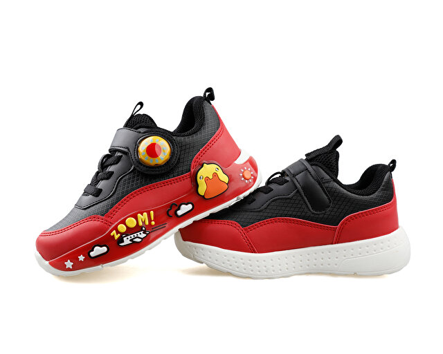 Pepino Ayakkabı Günlük Pk24 1739 Siyah Kırmızı - Görsel 7