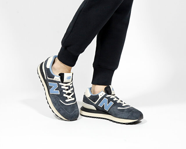 New Balance Ayakkabı Günlük 574 Mavi Modeli Koleksiyonu - Görsel 9